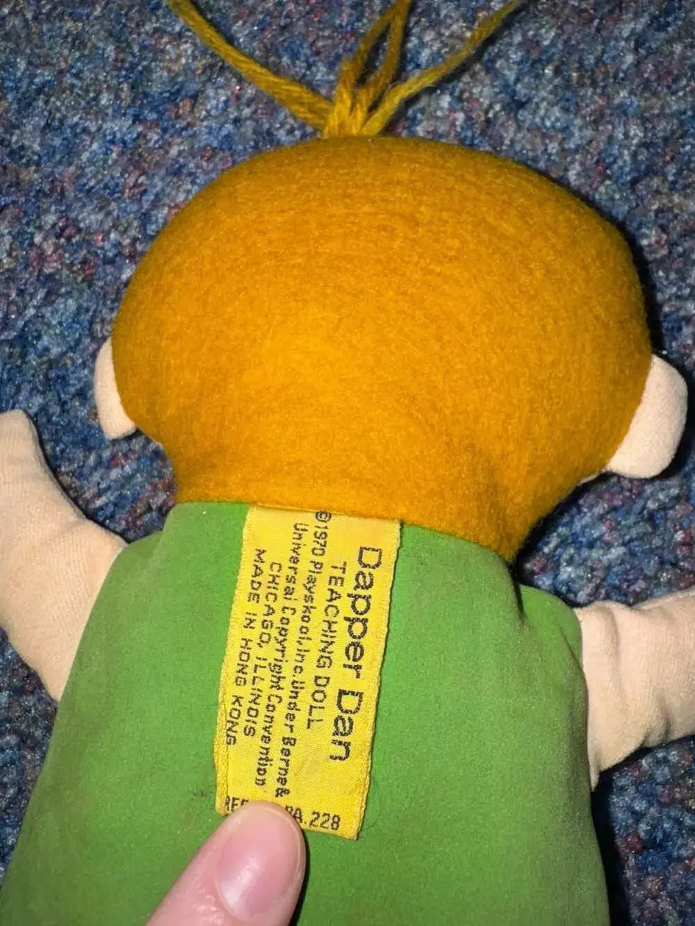 Vintage 1970 Playskool Dapper Dan Teaching Doll
